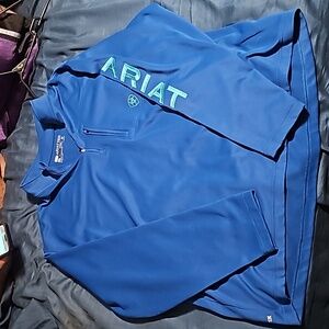 AriatTEK Men's Cold Series Quarter Zip Sweatshirt Blue